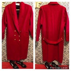 🖤MAGGIE LAWRENCE red long coat